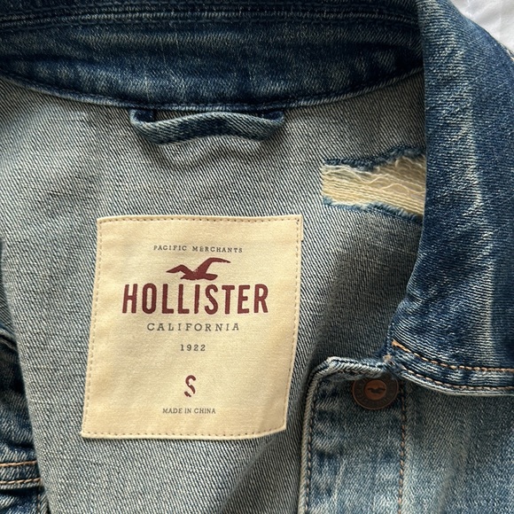 Hollister Ripped Jean Jacket (Small) - Picture 3 of 3